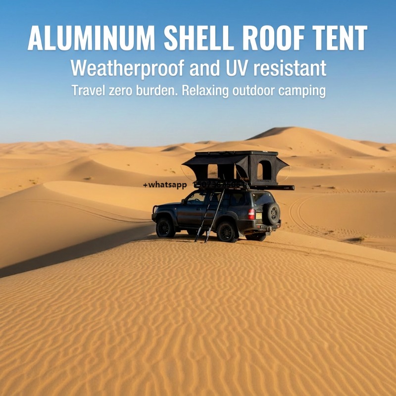 Roof Top Tent Hard Shell 2 Person - Tenda da Tetto Ultra-Sottile in Alluminio