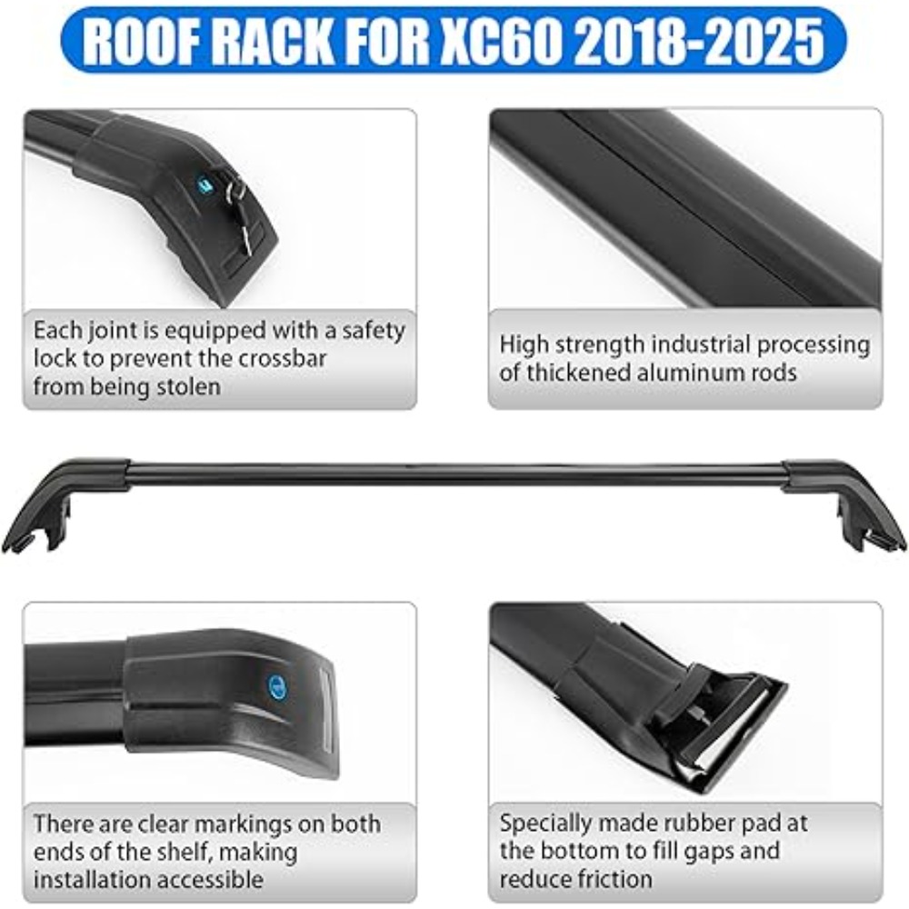 Portapacchi per auto Barre tra - Roof Rack Crossbar Aluminum recensione e prezzo