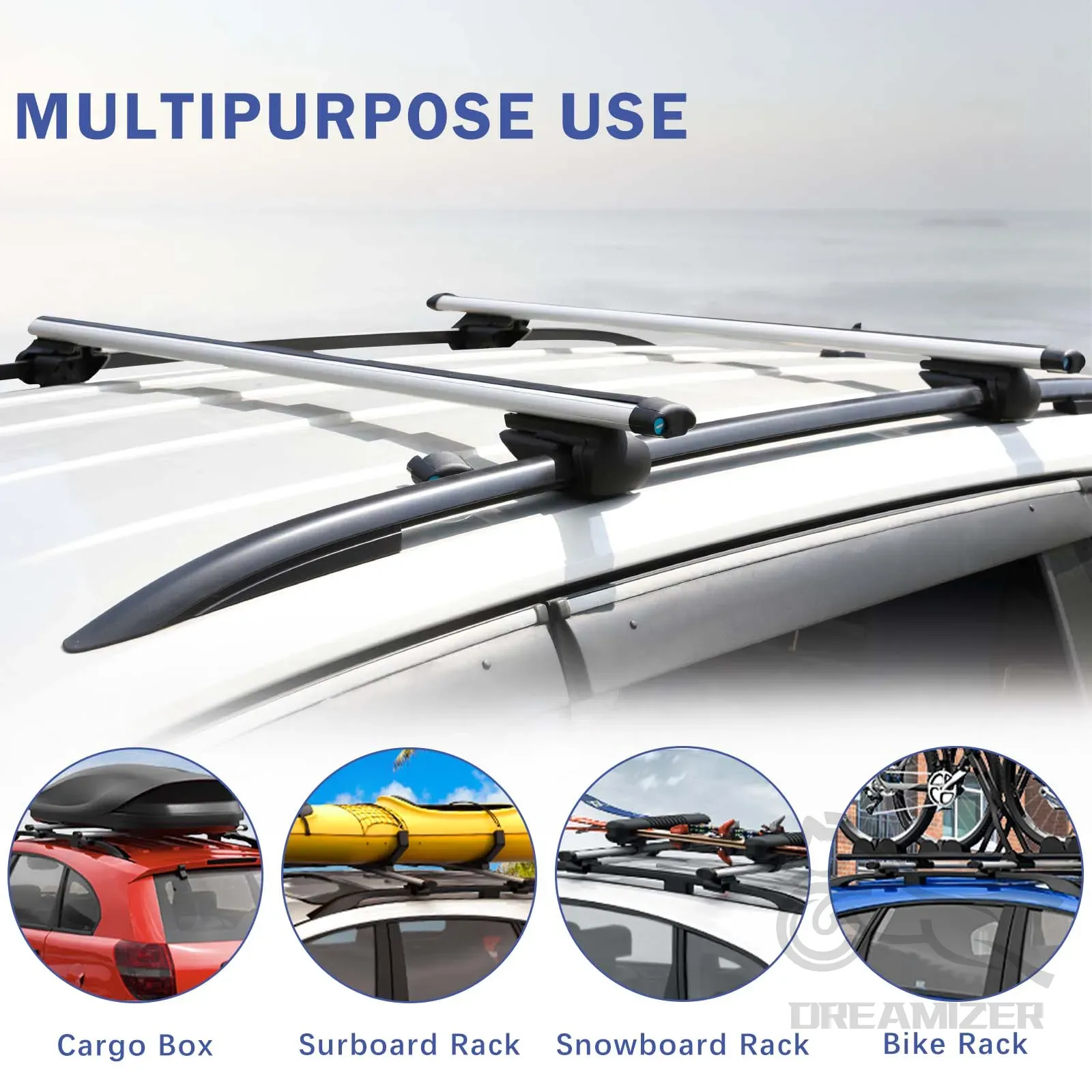 Barre portatutto trasversali i - Roof Rack Crossbar Aluminum recensione e prezzo